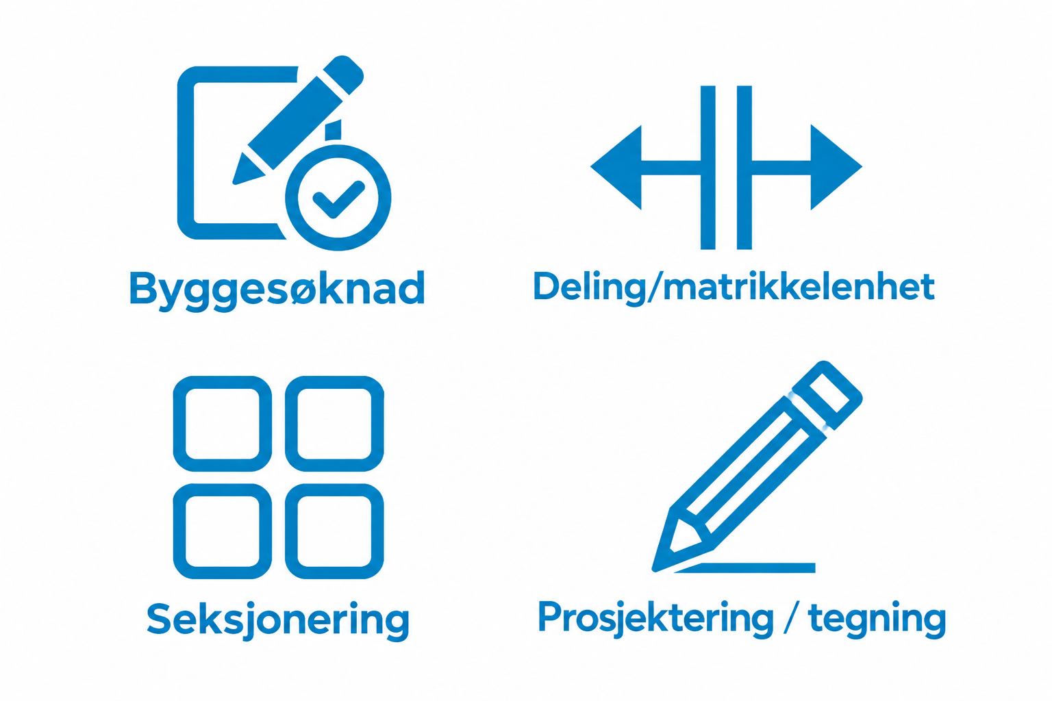 Vivos Byggkonsult tilbyr byggesøknad, deling og matrikkelenhet, seksjonering, prosjektering og tegning